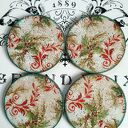 Świąteczne podkładki pod kubki decoupage z Mikołajem