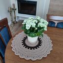 Podkładka szydełkowa ze sznurka 50 cm - duża boho na stół
