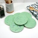 Zestaw ceramicznych podstawek Nakrapiana Mięta