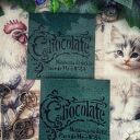 Dekoracyjne podkładki decoupage z kogutami vintage - komplet 2 szt.