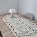 Owalny bieżnik szydełkowy ze sznurka bawełnianego 50x150 cm