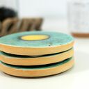 Ceramiczne podkładki pod kubek Pawie Oko - boho dodatki do kuchni