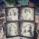 Ozdobne podkładki decoupage i w stylu vintage