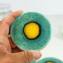 Ceramiczne podkładki pod kubek Pawie Oko - boho dodatki do kuchni