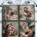 Dekoracyjne podkładki decoupage Baśniowa Kraina
