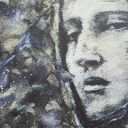 Leśna Nimfa - drewniana podstawka z autorską grafiką