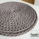 Podkładka na stół ze sznurka - okrągła, 50 cm