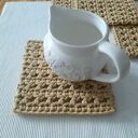 Komplet małych, kwadratowych podkładek