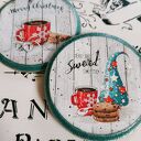 Dekoracyjne podkładki decoupage Merry Christmas