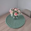 Podkładka szydełkowa ze sznurka bawełnianego Boho 55cm
