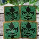 Dekoracyjne podkładki z kogutami w stylu shabby chic