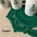Szydełkowa podkładka ze sznurka 30 cm (serwetka) - ręcznie robiona