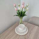 Podkładka szydełkowa ze sznurka bawełnianego okrągła 20cm