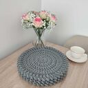 Podkładka szydełkowa ze sznurka bawełnianego okrągła 32cm
