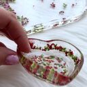 Unikalny zestaw podstawek z żywicy z suszonymi kwiatami