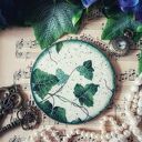 Ozdobna podkładka decoupage Shabby Chic Vintage Farmhouse z kotkiem (10 cm)