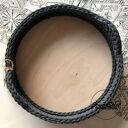 Duża taca/kosz ze sznurka bawełnianego - średnica 37 cm (z podkładką gratis)