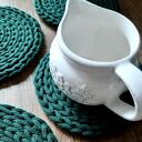 Sznurkowe podkładki pod filiżankę, kubek