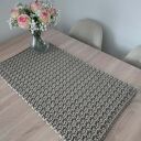 Bieżnik szydełkowy ze sznurka prostokątny 35x65 cm