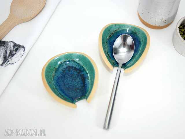 Ceramiczna podstawka do kuchni - turkus