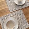 podkładki: Komplet ażurowych podkładek dekoracja stołu ażurowe