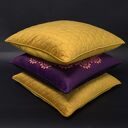 Poduszka Dekoracyjna 45x45cm WELUR ŚLIWKA MANDALA