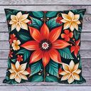 Poszewka dekoracyjna "Gwiazda betlejemska folk"