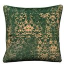 Poduszka Welur Ornament Zieleń 45x45cm