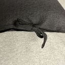 Wełniana poszewka na poduszkę - czarna