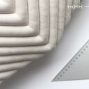 kremowa poduszka - chevron 50x50