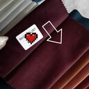 Poduszka premium glamour welur czerwona / bordowa 4 diamenty