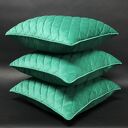 Poduszka Velvet 45x45cm Trawiasta zieleń KARO - poszewka