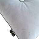 Poduszka dekoracyjna glamour gładka welurowa jasny szary