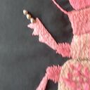 Poszewka z haftem chrząszcza - tajemnica liści