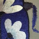 Poszewka z haftem chrząszcza -szept nocy