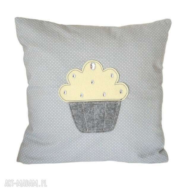 Poduszka muffin grey&cream