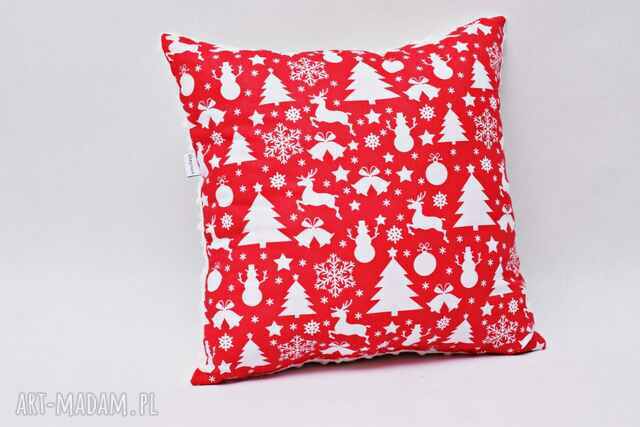 Poduszka świąteczna, poduszka na święta, ozdobna poduszka świąteczna z wypełnieniem choinki
