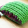 zielone poduszki poduszka-dekoracyjna groszek z kokardą poducha dekor