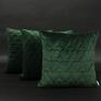 poduszki: Velvet komplet Butelkowa zieleń 45x45cm