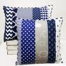 poduszka 50x70cm navy blue 03 od majunto patchwork