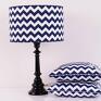 poduszka 50x50 zygzak navy blue 50x50cm od majunto chevron