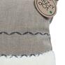 dekoracyjna białe poduszka naturalna z haftem, skandynawska haft