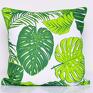 handmade monstera poduszka leaves 40x40cm