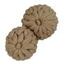 merynos poduszka z wełny czesankowej "bloom" 35 beżowa dekoracyjna