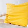 poduszka duża bawełniana yellow bawełna