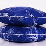 marynarska poduszka sea map navy blue 40x40cm od majunto statki