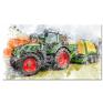 pokoik dziecka obraz 5 - 60x30cm na płótnie ciągnik traktor