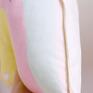 Madika design Poduszka tęcza - biała welur pokoik dziecka pastelowa