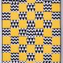 pokoik dziecka: narzuta yellow joy 95x150cm 2 poduszki, patchwork od majunto - chevron