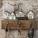 Dekoracja ścienna, wieszak na klucze